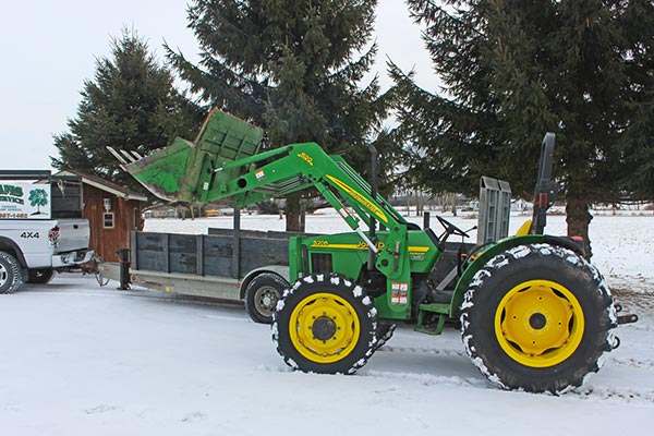 Adams Tree Service tractor