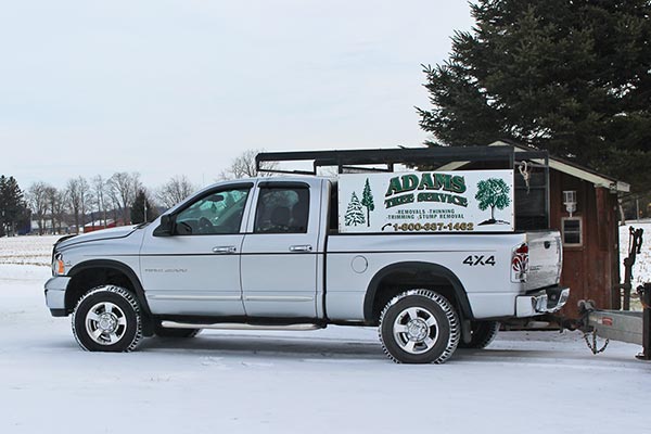 Adams Tree Service truck
